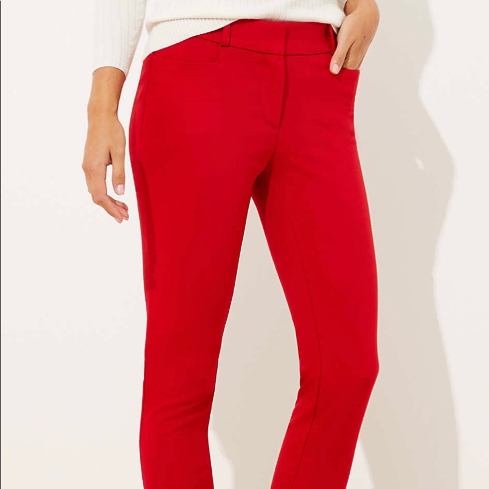 The Loft Red Dress Pants